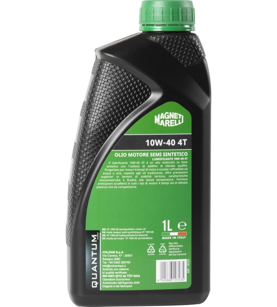 Magneti marelli lubrificante moto semi sintetico olio motore 10w-40 1lt